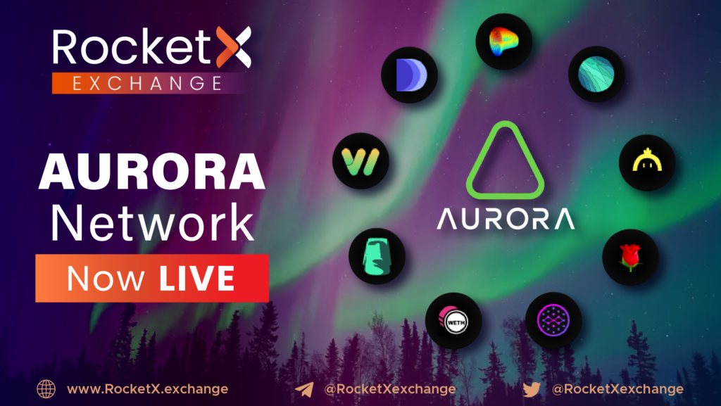 Aurora goes live on RocketX Decentralized Exchange