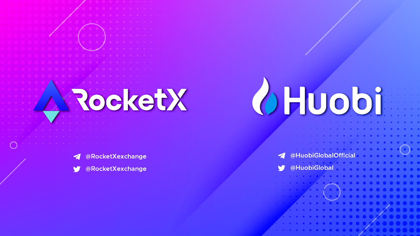 RocketX Announces Partnership with Huobi Exchange to Enable Decentralized Access to Its Deep Liquidity