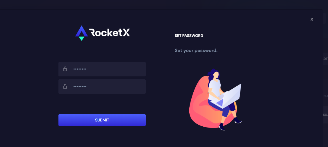  rocketx account creation step 6<br />

