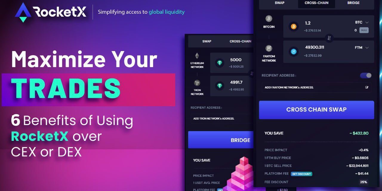 6 Advantages of RocketX Over A Standalone Crypto Exchange for Crypto Swaps