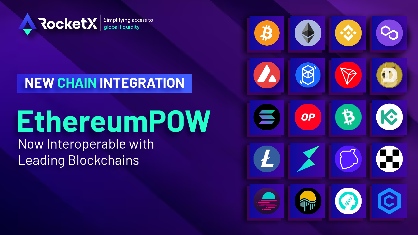 EthereumPOW (ETHW) Enters into a Strategic Partnership with RocketX to Simplify Access to Liquidity Across Both CEX & DEX