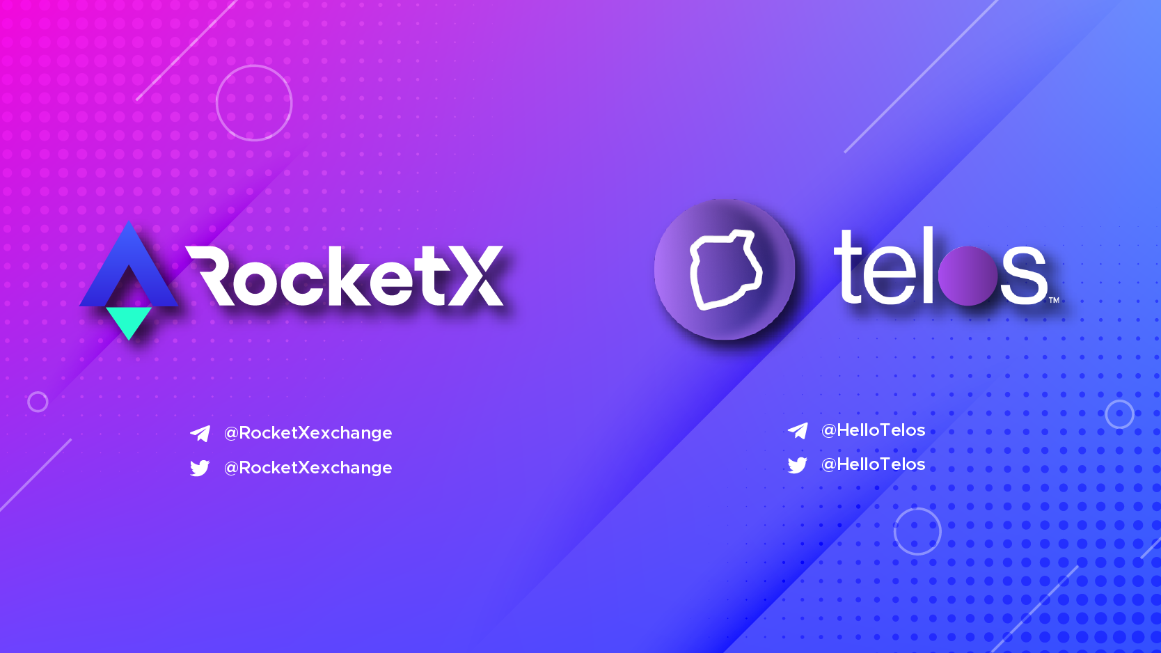 RocketX partners with Telos and lists TLOS