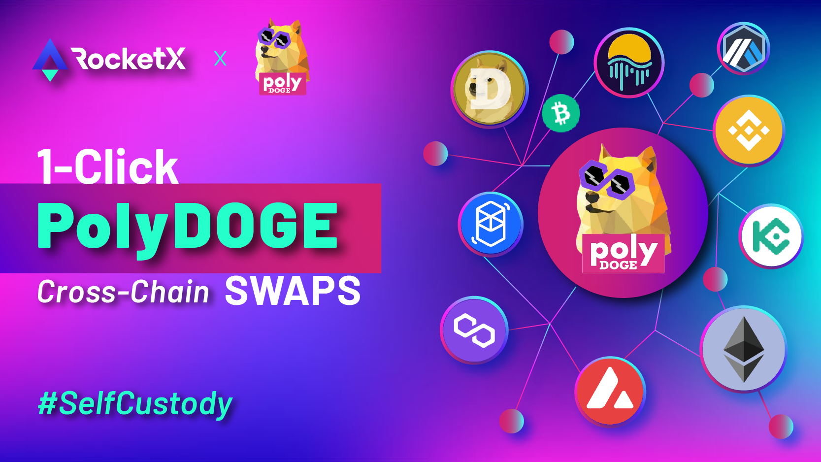 PolyDoge enters into a strategic partnership with RocketX to simplify access to liquidity across both CEX n DEX.