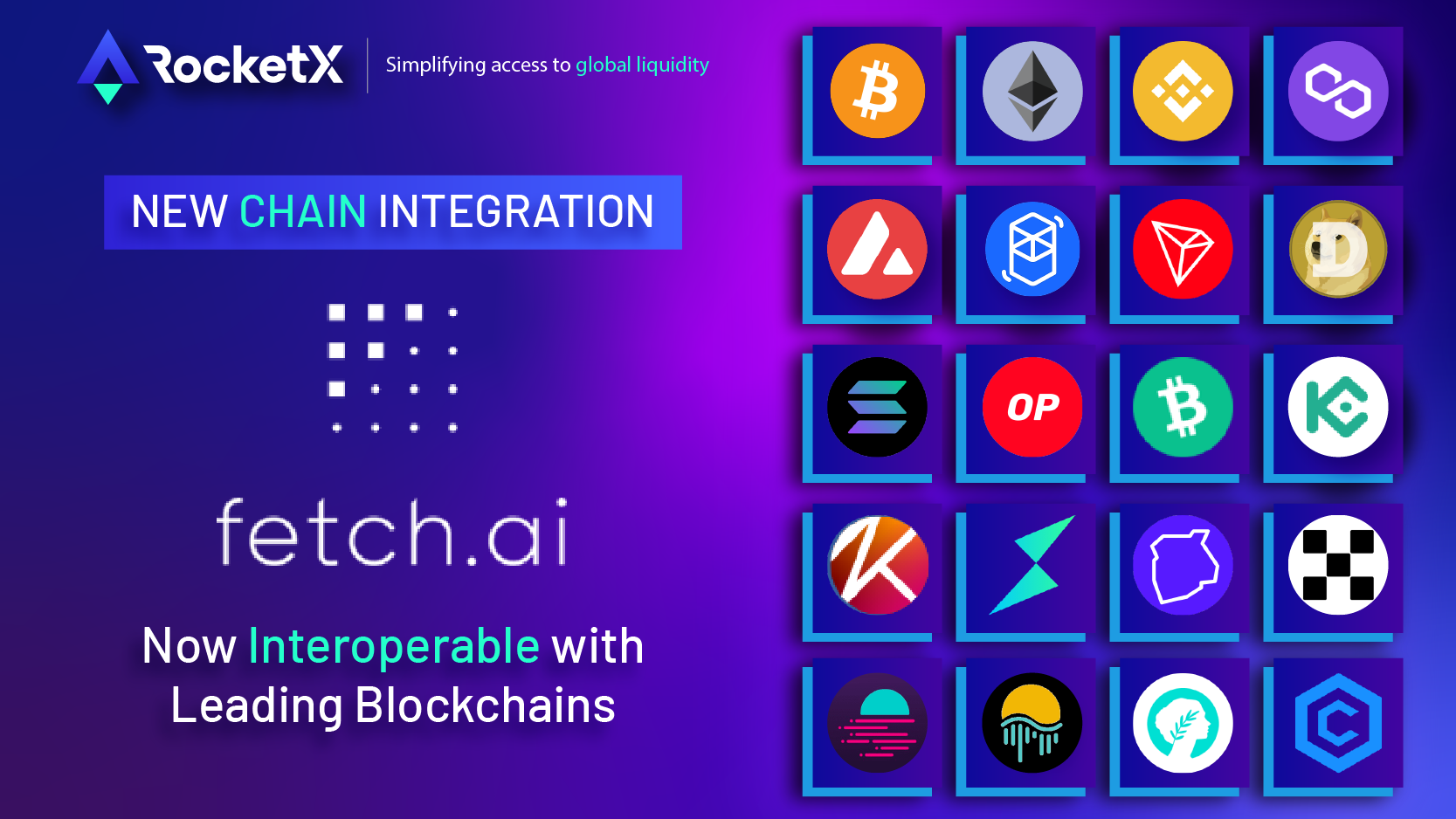 RocketX Integrates Fetch.ai Network