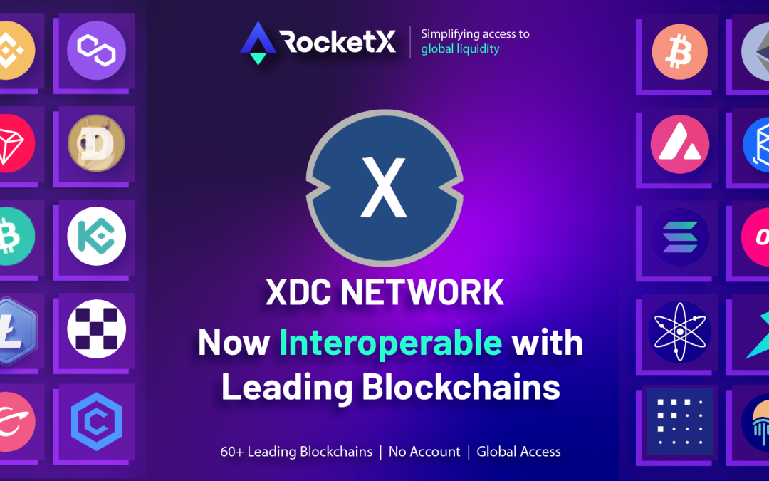 RocketX Powers XinFin’s XDC Network Interoperability with 60+ Blockchains, Including Bitcoin