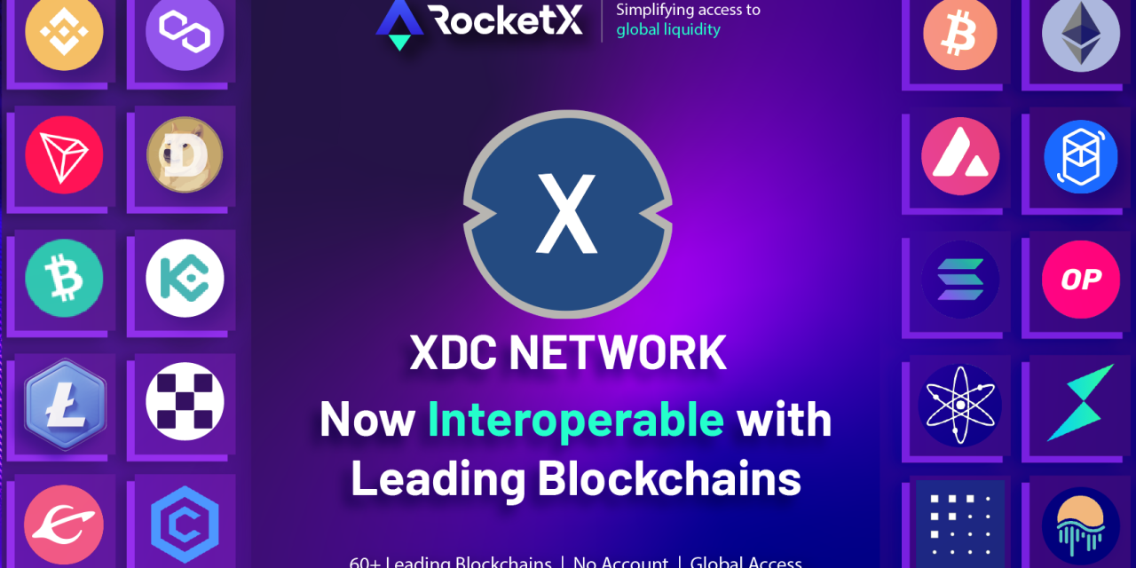 RocketX Powers XinFin’s XDC Network Interoperability with 60+ Blockchains, Including Bitcoin