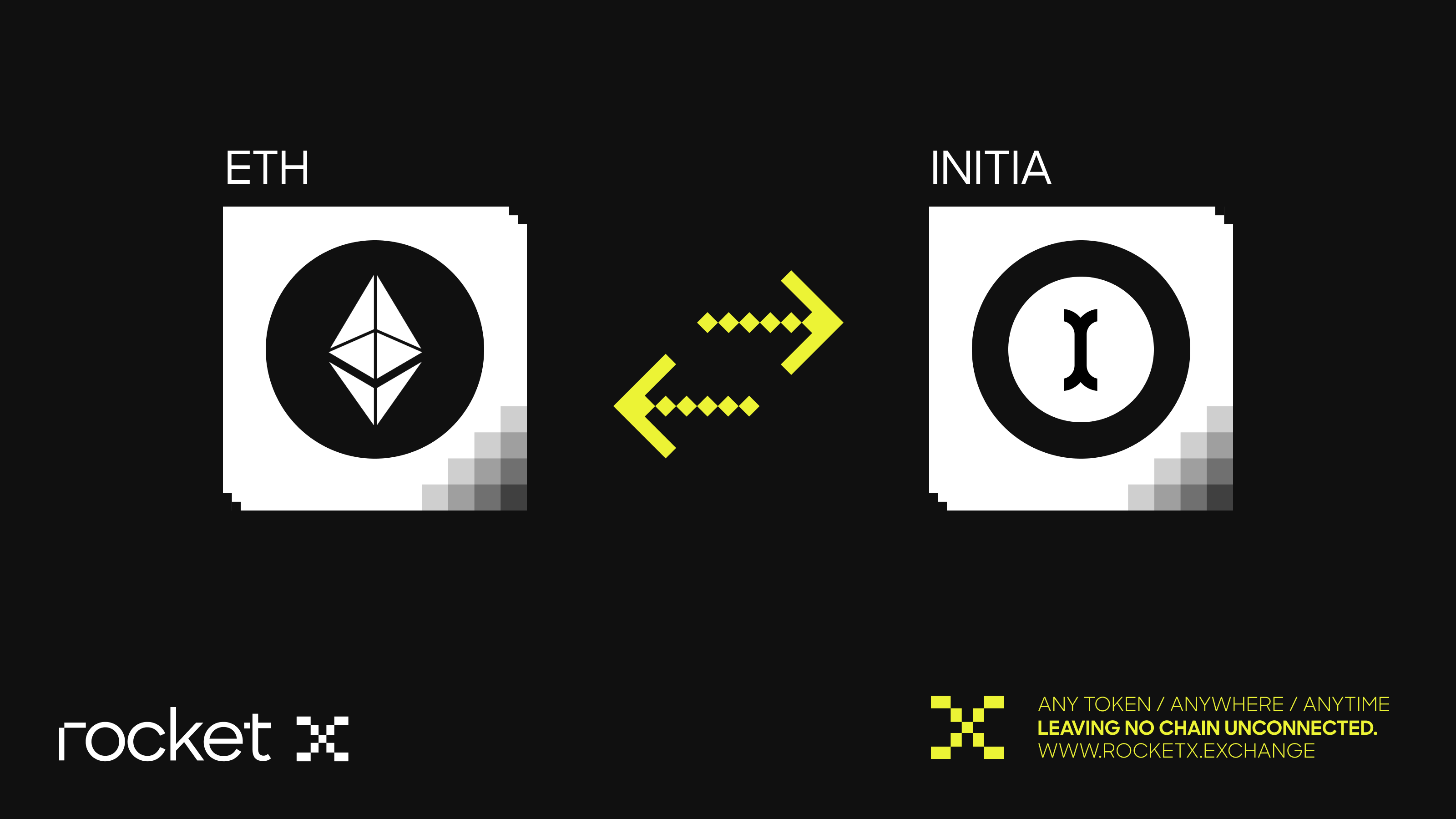 Bridge ETH to Initia with RocketX bridge Ethereum to Initia blockchainv powered by RocketX Exchange