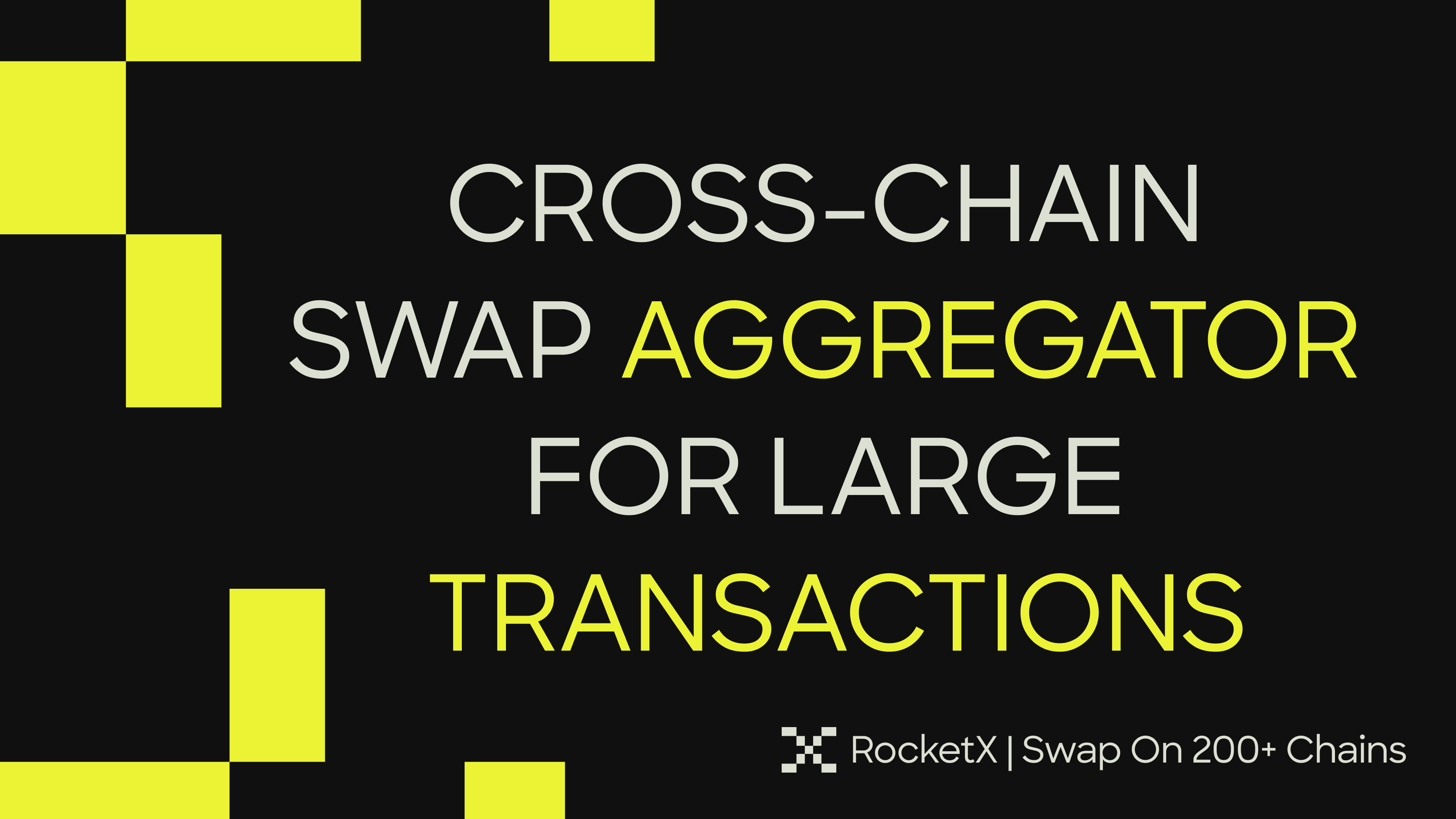 Illustration showing a cross-chain swap aggregator designed for large cross-chain swaps and high-value crypto transactions across multiple blockchains.